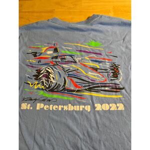 St. Petersburg 2022 Blue Cotton Formula One Race T-shirt Gilden Medium